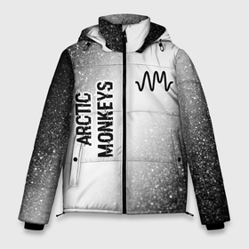 Мужская зимняя куртка 3D с принтом Arctic Monkeys glitch на светлом фоне: надпись, символ в Белгороде, верх — 100% полиэстер; подкладка — 100% полиэстер; утеплитель — 100% полиэстер | длина ниже бедра, свободный силуэт Оверсайз. Есть воротник-стойка, отстегивающийся капюшон и ветрозащитная планка. 

Боковые карманы с листочкой на кнопках и внутренний карман на молнии. | 