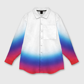 Мужская рубашка oversize 3D с принтом флаг России градиент в Кировске,  |  | Тематика изображения на принте: 