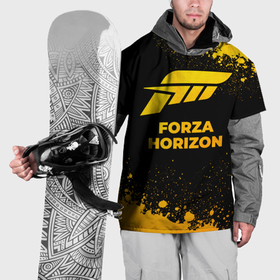 Накидка на куртку 3D с принтом Forza Horizon   gold gradient , 100% полиэстер |  | 
