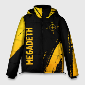 Мужская зимняя куртка 3D с принтом Megadeth   gold gradient: надпись, символ в Белгороде, верх — 100% полиэстер; подкладка — 100% полиэстер; утеплитель — 100% полиэстер | длина ниже бедра, свободный силуэт Оверсайз. Есть воротник-стойка, отстегивающийся капюшон и ветрозащитная планка. 

Боковые карманы с листочкой на кнопках и внутренний карман на молнии. | 