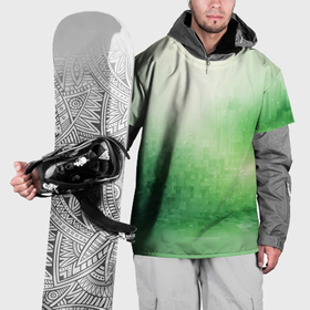 Накидка на куртку 3D с принтом Травяные пиксели в Санкт-Петербурге, 100% полиэстер |  | 