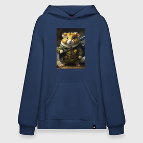 Худи SuperOversize хлопок с принтом Хомяк в экипе в Ухте, 70% хлопок, 30% полиэстер, мягкий начес внутри | карман-кенгуру, эластичная резинка на манжетах и по нижней кромке, двухслойный капюшон
 | 