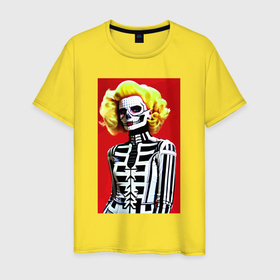 Мужская футболка хлопок с принтом Мэрилин Монро   поп арт в Курске, 100% хлопок | прямой крой, круглый вырез горловины, длина до линии бедер, слегка спущенное плечо. | 