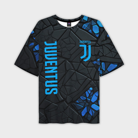 Мужская футболка oversize 3D с принтом Juventus logo в Новосибирске,  |  | 