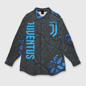 Мужская рубашка oversize 3D с принтом Juventus logo в Белгороде,  |  | 