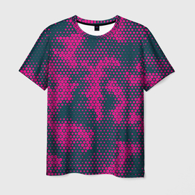 Мужская футболка 3D с принтом спортивный паттерн камуфляж в Кировске, 100% полиэфир | прямой крой, круглый вырез горловины, длина до линии бедер | 