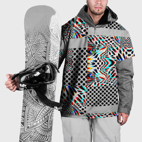 Накидка на куртку 3D с принтом Абстракция электро в Екатеринбурге, 100% полиэстер |  | Тематика изображения на принте: 