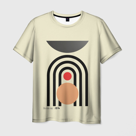 Мужская футболка 3D с принтом Гармония в силуэтах в Кировске, 100% полиэфир | прямой крой, круглый вырез горловины, длина до линии бедер | Тематика изображения на принте: 