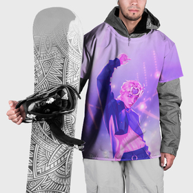 Накидка на куртку 3D с принтом Хёнджин на концерте   Стрей Кидс , 100% полиэстер |  | Тематика изображения на принте: 