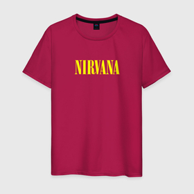 Светящаяся мужская футболка с принтом Nirvana логотип в Новосибирске,  |  | 