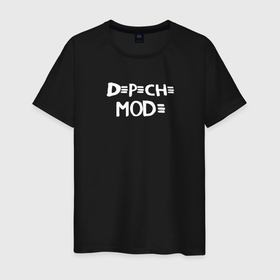 Светящаяся мужская футболка с принтом Depeche Mode  логотип в Новосибирске,  |  | 