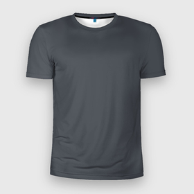 Мужская футболка 3D Slim с принтом Графитовый серый , 100% полиэстер с улучшенными характеристиками | приталенный силуэт, круглая горловина, широкие плечи, сужается к линии бедра | 