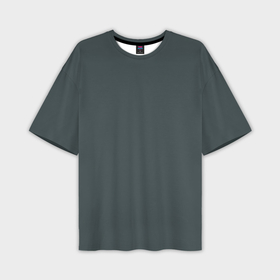 Мужская футболка oversize 3D с принтом Железно серый однотонный в Тюмени,  |  | 