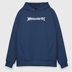 Мужское светящееся худи с принтом Megadeth логотип в Кировске,  |  | Тематика изображения на принте: 