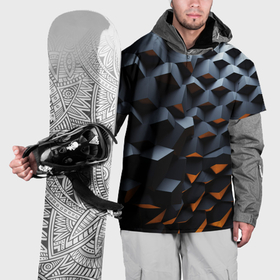 Накидка на куртку 3D с принтом Объемные углы в Курске, 100% полиэстер |  | Тематика изображения на принте: 