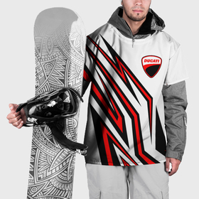 Накидка на куртку 3D с принтом Ducati   абстрактные линии в Курске, 100% полиэстер |  | 