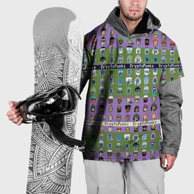 Накидка на куртку 3D с принтом CryptoPunks NFT в Тюмени, 100% полиэстер |  | 