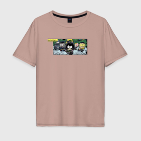 Мужская футболка хлопок Oversize с принтом Комикс Южный парк арт в Тюмени, 100% хлопок | свободный крой, круглый ворот, “спинка” длиннее передней части | Тематика изображения на принте: 