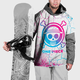 Накидка на куртку 3D с принтом One Piece neon gradient style в Новосибирске, 100% полиэстер |  | Тематика изображения на принте: 