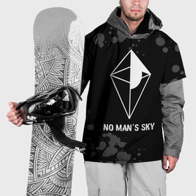 Накидка на куртку 3D с принтом No Mans Sky glitch на темном фоне в Петрозаводске, 100% полиэстер |  | 