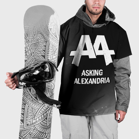 Накидка на куртку 3D с принтом Asking Alexandria glitch на темном фоне , 100% полиэстер |  | Тематика изображения на принте: 
