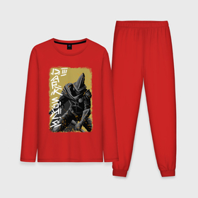 Мужская пижама с лонгсливом хлопок с принтом Dark Souls 3 Хранители Бездны в Курске,  |  | Тематика изображения на принте: 