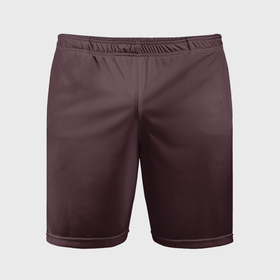 Мужские шорты спортивные с принтом Тёмный черновато пурпурный в Кировске,  |  | Тематика изображения на принте: 