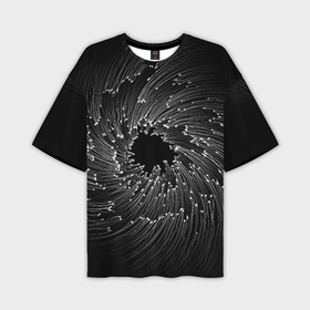 Мужская футболка oversize 3D с принтом Абстракция черная дыра в Белгороде,  |  | Тематика изображения на принте: 
