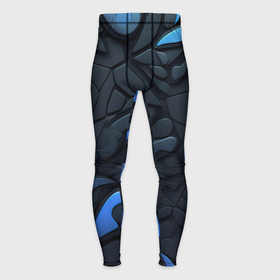 Мужские тайтсы 3D с принтом Blue black abstract  texture в Курске,  |  | 