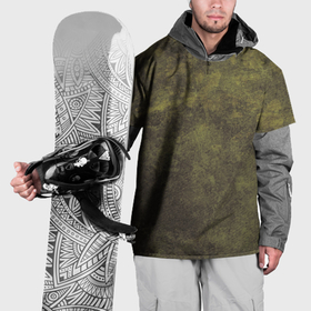 Накидка на куртку 3D с принтом Текстура   Dirty green в Новосибирске, 100% полиэстер |  | 