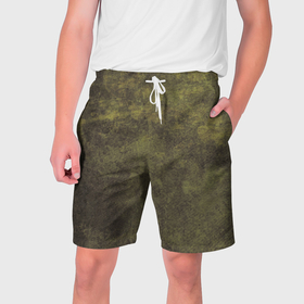 Мужские шорты 3D с принтом Текстура   Dirty green в Новосибирске,  полиэстер 100% | прямой крой, два кармана без застежек по бокам. Мягкая трикотажная резинка на поясе, внутри которой широкие завязки. Длина чуть выше колен | 