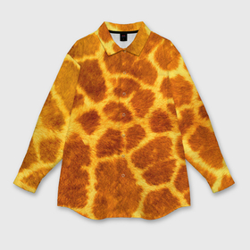 Мужская рубашка oversize 3D с принтом Шкура жирафа   текстура в Екатеринбурге,  |  | Тематика изображения на принте: 