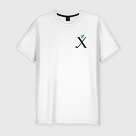 Мужская футболка хлопок Slim с принтом Ребус лого Твиттер в Санкт-Петербурге, 92% хлопок, 8% лайкра | приталенный силуэт, круглый вырез ворота, длина до линии бедра, короткий рукав | 