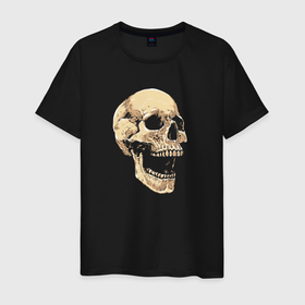 Светящаяся мужская футболка с принтом The screaming skull в Кировске,  |  | 