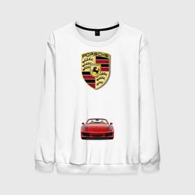Мужской свитшот 3D с принтом Porsche car в городе Новоалтайск, 100% полиэстер с мягким внутренним слоем | круглый вырез горловины, мягкая резинка на манжетах и поясе, свободная посадка по фигуре | 