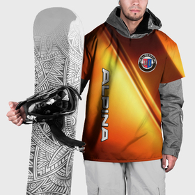 Накидка на куртку 3D с принтом Alpina   теплое свечение , 100% полиэстер |  | Тематика изображения на принте: 
