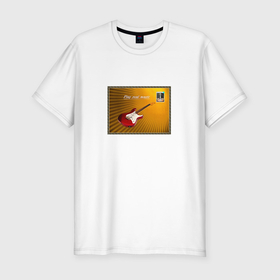 Мужская футболка хлопок Slim с принтом Play real music в Тюмени, 92% хлопок, 8% лайкра | приталенный силуэт, круглый вырез ворота, длина до линии бедра, короткий рукав | 