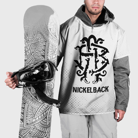 Накидка на куртку 3D с принтом Nickelback glitch на светлом фоне в Екатеринбурге, 100% полиэстер |  | 