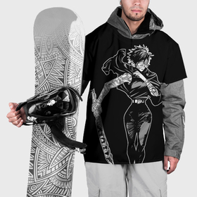 Накидка на куртку 3D с принтом Зенин Маки   Магическая битва в Курске, 100% полиэстер |  | Тематика изображения на принте: 