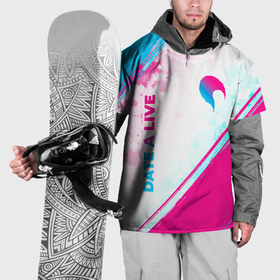 Накидка на куртку 3D с принтом Date A Live neon gradient style: надпись, символ , 100% полиэстер |  | Тематика изображения на принте: 