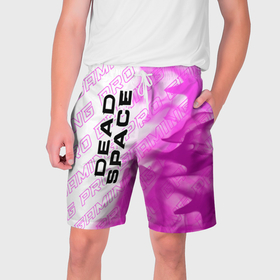Мужские шорты 3D с принтом Dead Space pro gaming: по вертикали ,  полиэстер 100% | прямой крой, два кармана без застежек по бокам. Мягкая трикотажная резинка на поясе, внутри которой широкие завязки. Длина чуть выше колен | 