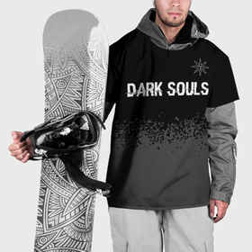 Накидка на куртку 3D с принтом Dark Souls glitch на темном фоне: символ сверху в Белгороде, 100% полиэстер |  | Тематика изображения на принте: 
