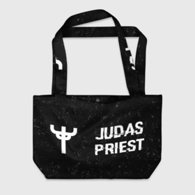 Пляжная сумка 3D с принтом Judas Priest glitch на темном фоне: надпись и символ в Белгороде, 100% полиэстер | застегивается на металлическую кнопку; внутренний карман застегивается на молнию. Стенки укреплены специальным мягким материалом, чтобы защитить содержимое от несильных ударов
 | 