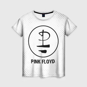 Женская футболка 3D с принтом Pink Floyd glitch на светлом фоне в Курске, 100% полиэфир ( синтетическое хлопкоподобное полотно) | прямой крой, круглый вырез горловины, длина до линии бедер | 
