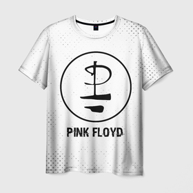 Мужская футболка 3D с принтом Pink Floyd glitch на светлом фоне в Петрозаводске, 100% полиэфир | прямой крой, круглый вырез горловины, длина до линии бедер | 