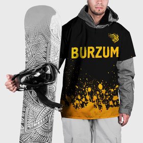 Накидка на куртку 3D с принтом Burzum   gold gradient: символ сверху в Белгороде, 100% полиэстер |  | Тематика изображения на принте: 