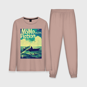Мужская пижама с лонгсливом хлопок с принтом MoMo   Старик и море в Курске,  |  | Тематика изображения на принте: 