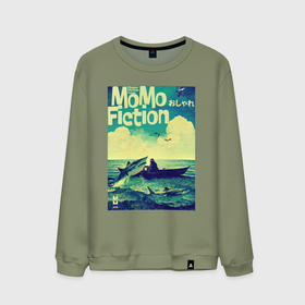 Мужской свитшот хлопок с принтом MoMo   Старик и море в Курске, 100% хлопок |  | Тематика изображения на принте: 