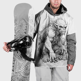 Накидка на куртку 3D с принтом Гоблин в Кировске, 100% полиэстер |  | 