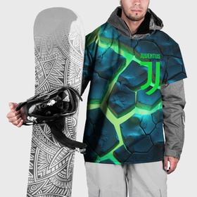 Накидка на куртку 3D с принтом Ювентус разлом зеленых плит в Кировске, 100% полиэстер |  | Тематика изображения на принте: 